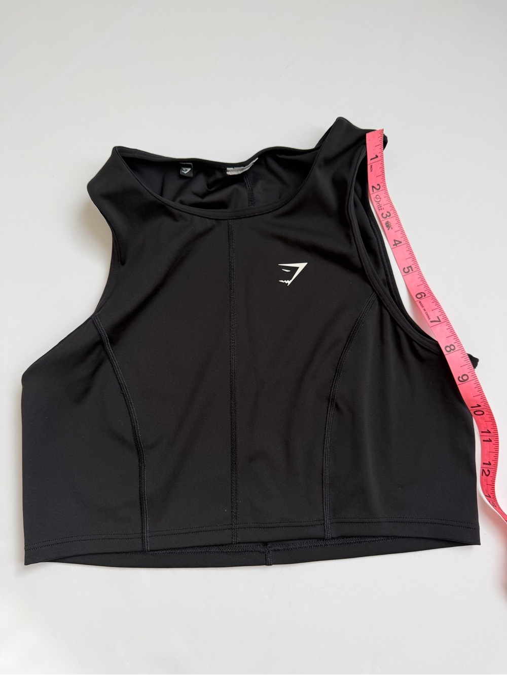 Gymshark Black High-Neck Cropped Sports Tank - Picture 4 of 4